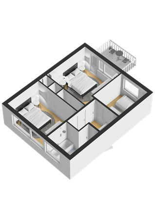 Floorplan - Noordwijkerweg 17D, 2223 AD Katwijk